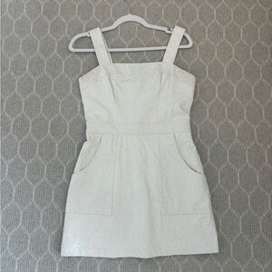 Amanda Uprichard white leather dress